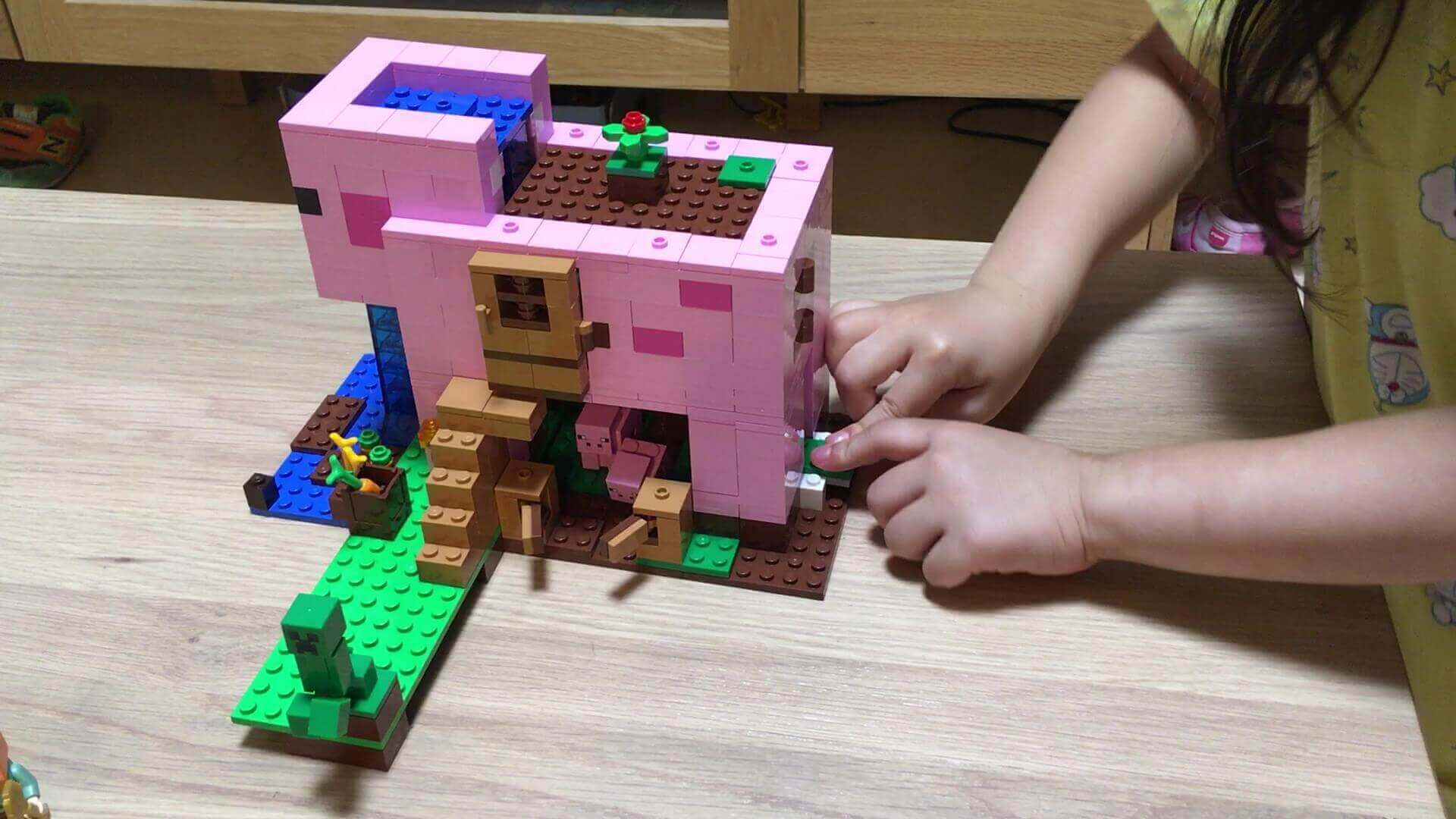 レゴマインクラフト ブタのおうち マイクラ好き5歳娘の組み立てレビューブログ Yunko Blog